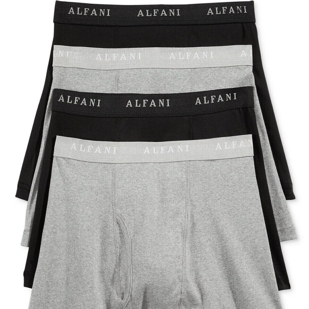 Alfani Men's 5-Pk. Boxer Briefs Casual Grey S B4HP